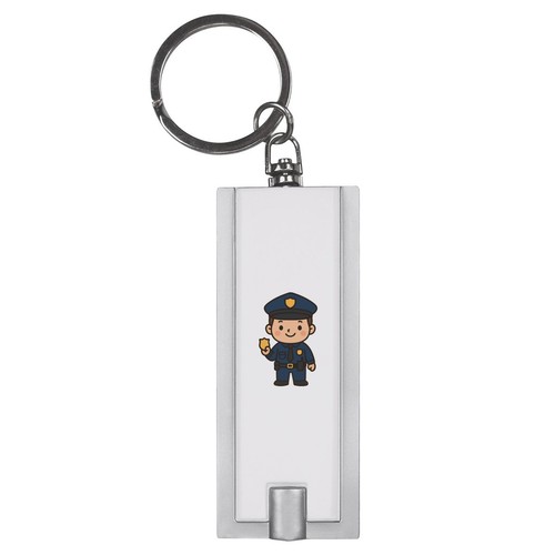 Police man hero led - hero', keyring
