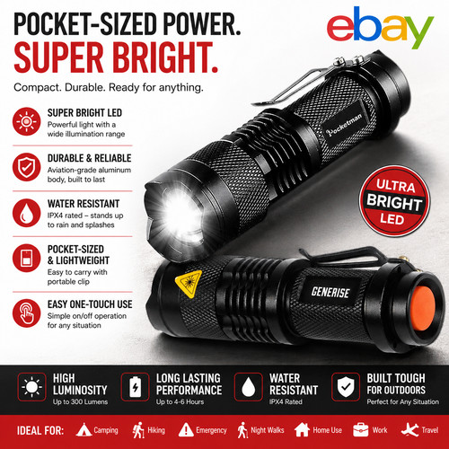 Mini torch light flashlight - mini,
