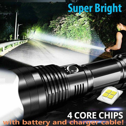 Rechargeable 99000000lm led - rechargeable,