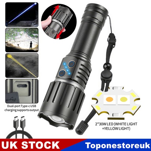 Rechargeable torch 1500000lm - rechargeable,